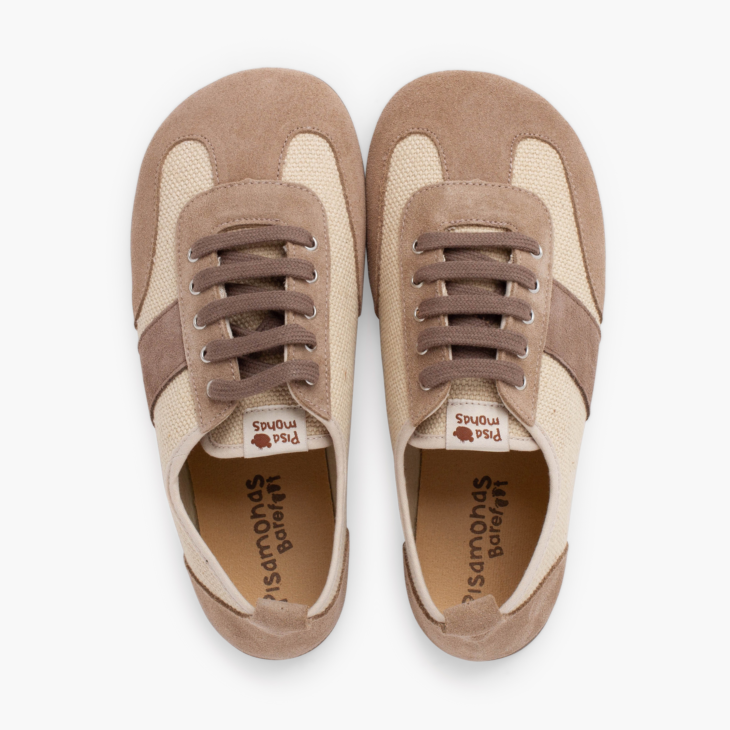 Baskets barefoot toile et suède grandes tailles Atterrir