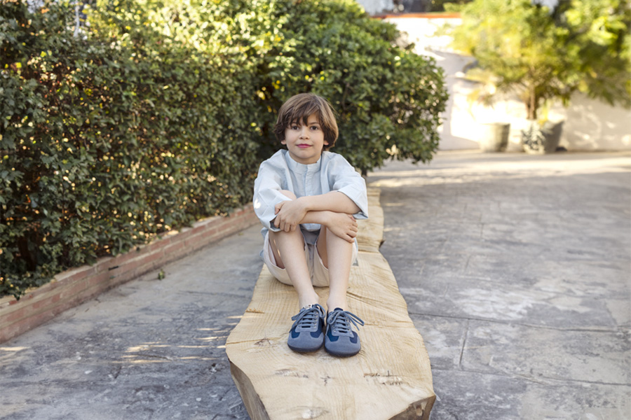 Baskets barefoot toile et suède grandes tailles