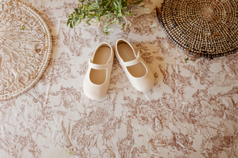 Babies barefoot lin fermeture scratch