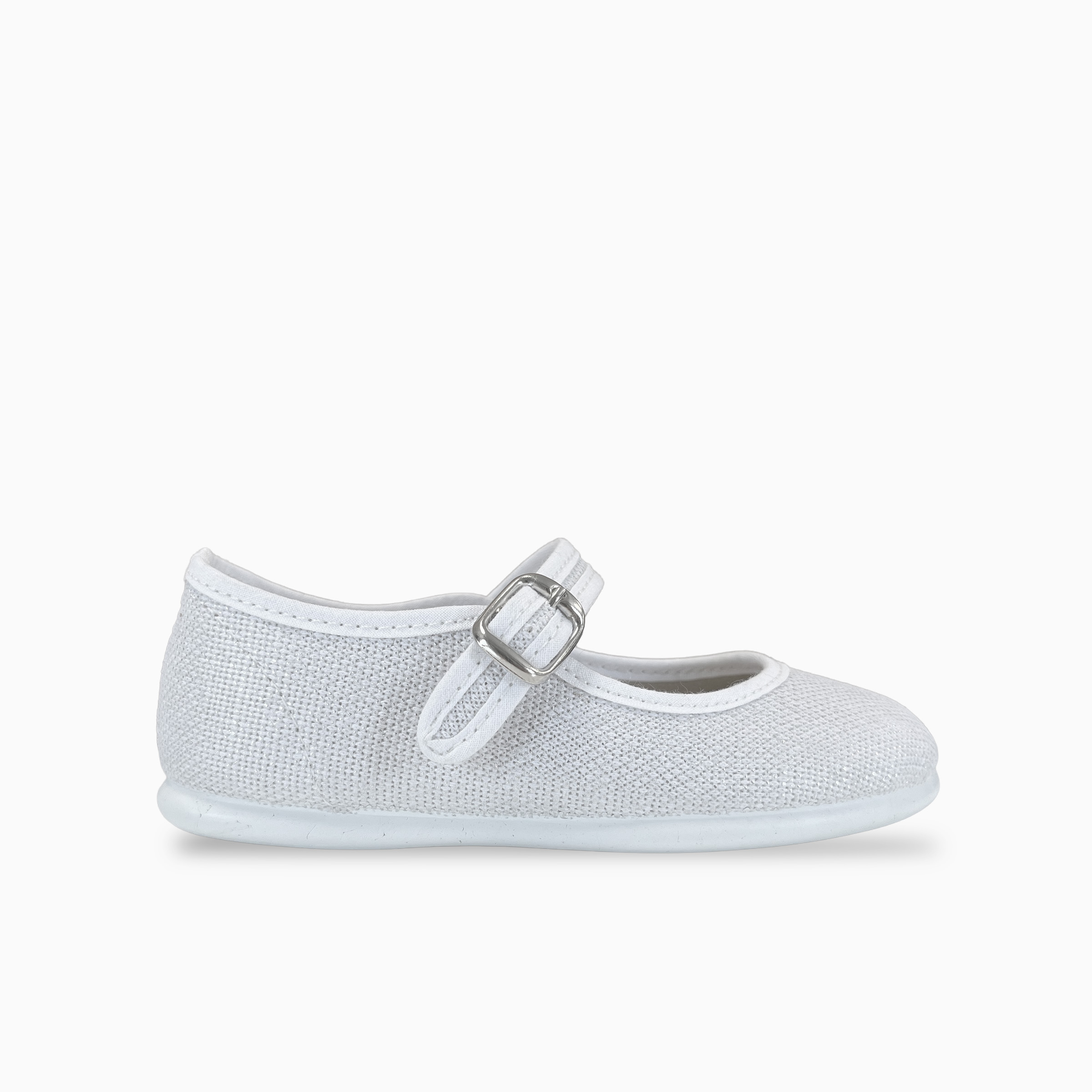 Chaussures babies cérémonie brillant boucle Blanc