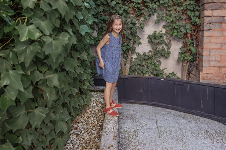 Espadrilles fille nœud effet suédé