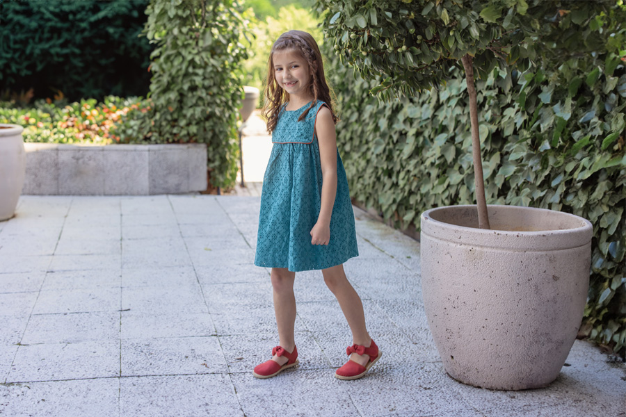 Espadrilles fille nœud effet suédé