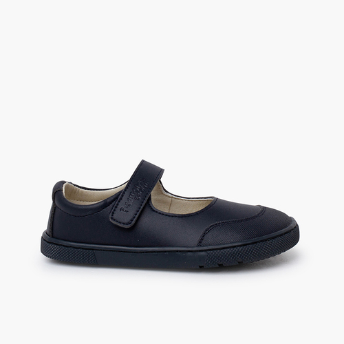Babies Scolaires Barefoot à Scratch Fille Bleu Marine