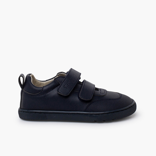 Baskets Scolaires Barefoot Bout Renforcé Bleu Marine