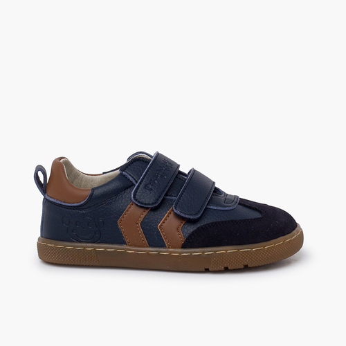 Baskets Barefoot Enfants Bandes Latérales Bleu Marine