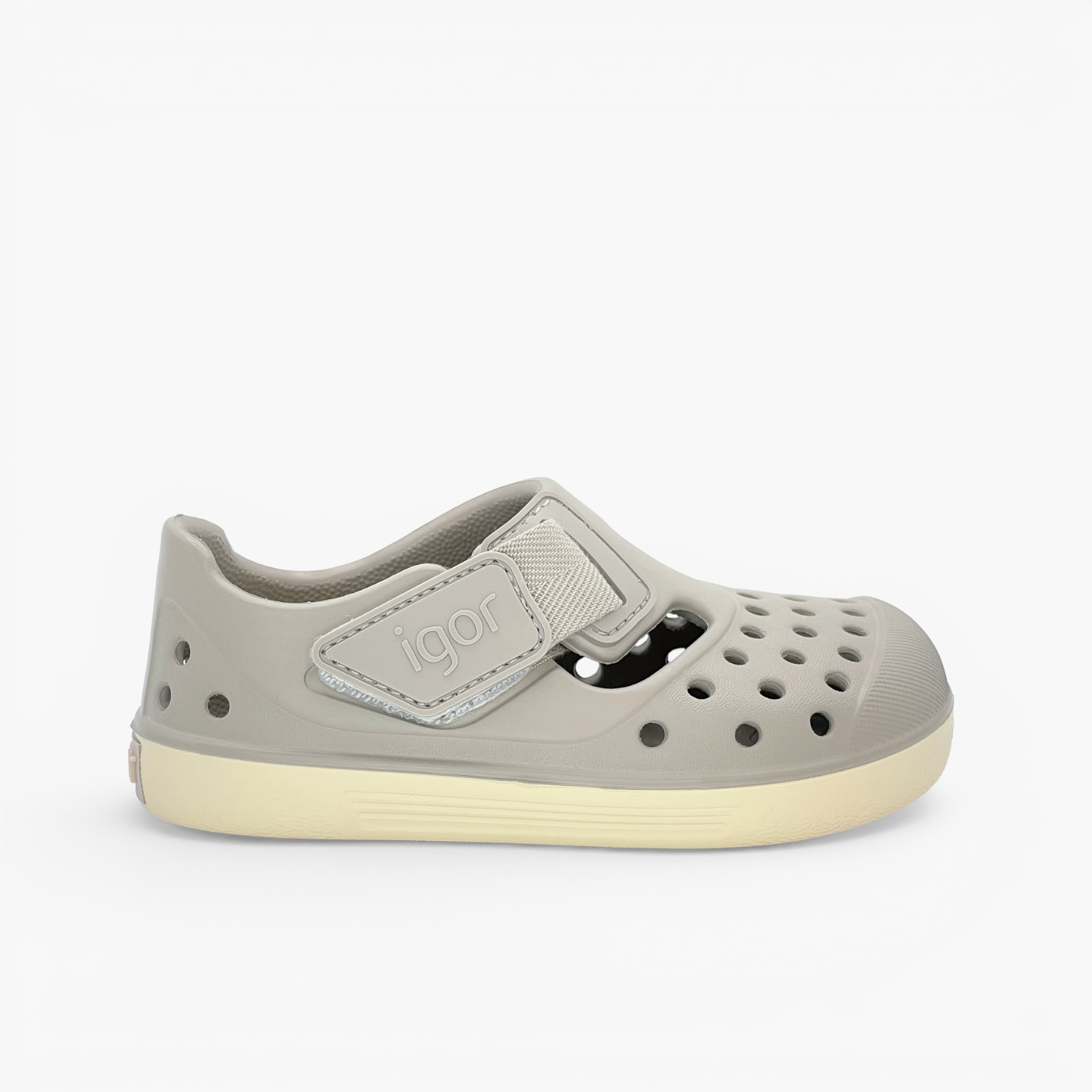 Sandales plastique type sabot barefoot Malibu semelle crème Sable