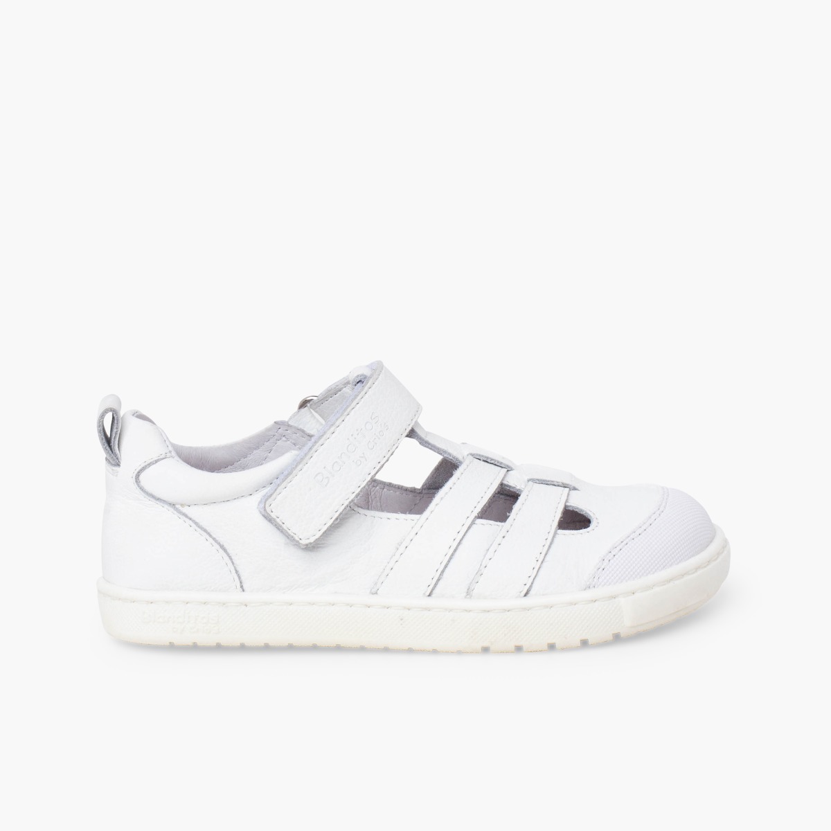 Sandales sport Blanditos cuir enfant Blanc