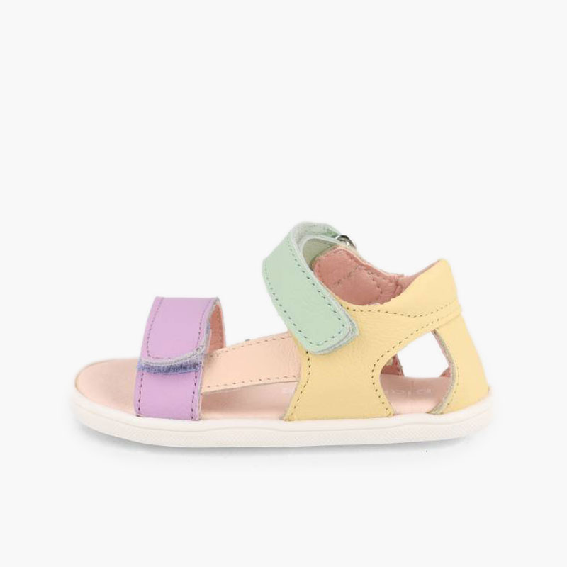 Sandales barefoot premiers pas bride latérale Multicolor