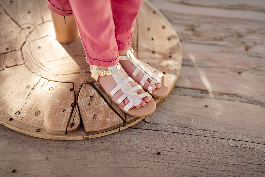Sandales barefoot style gladiateur grandes tailles