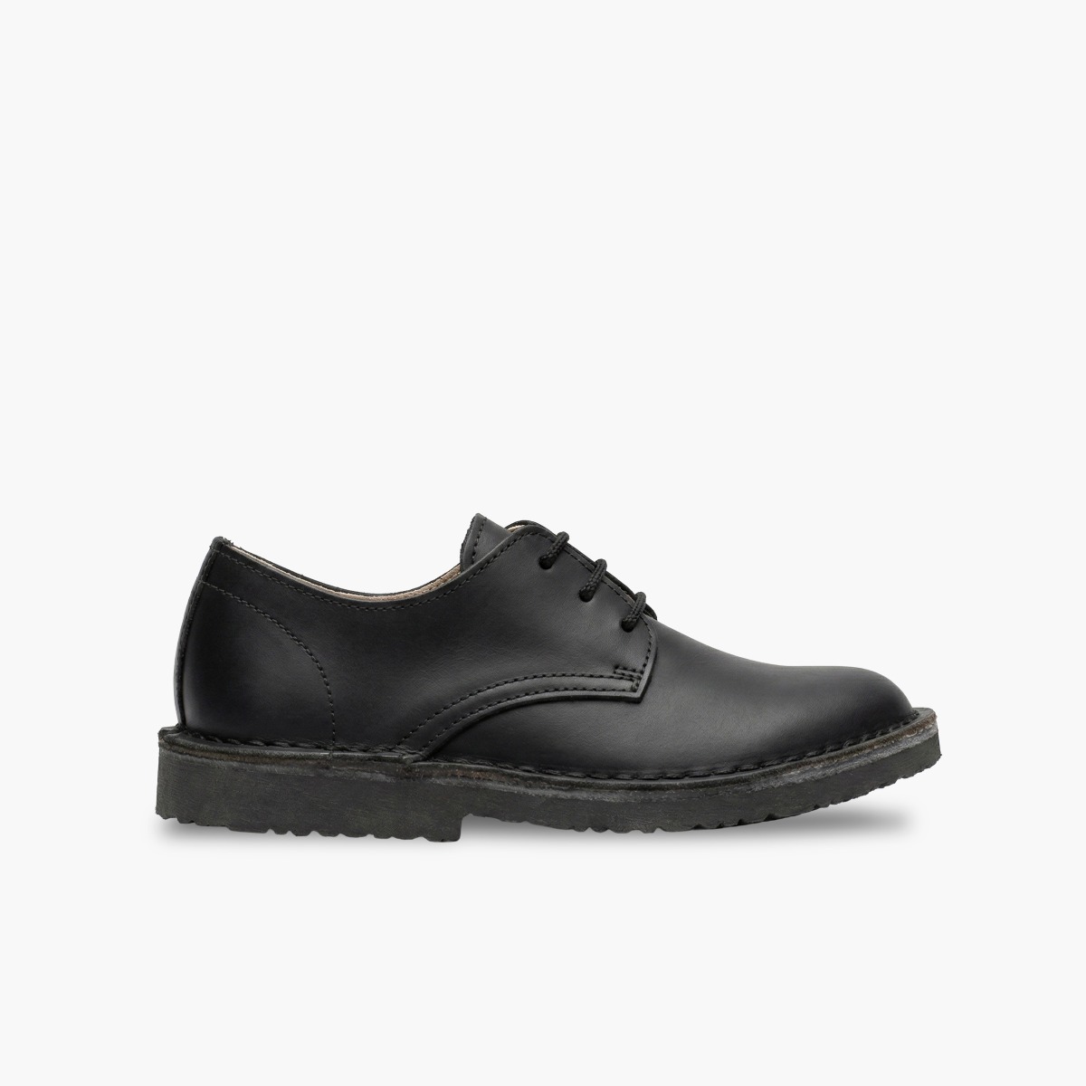 Chaussures derbies de ville cuir garçon Noir