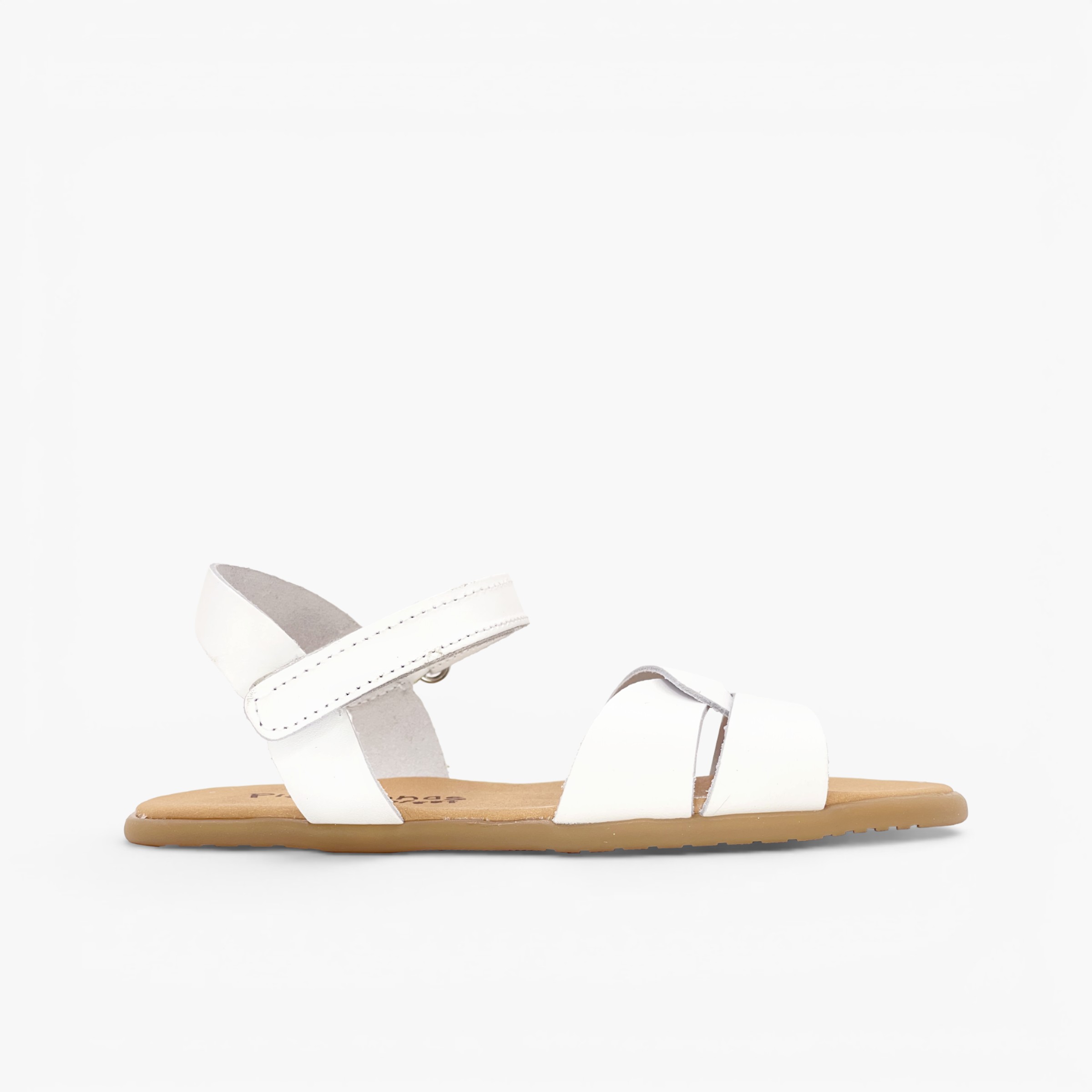 Sandales barefoot fille bride entrelacée Blanc