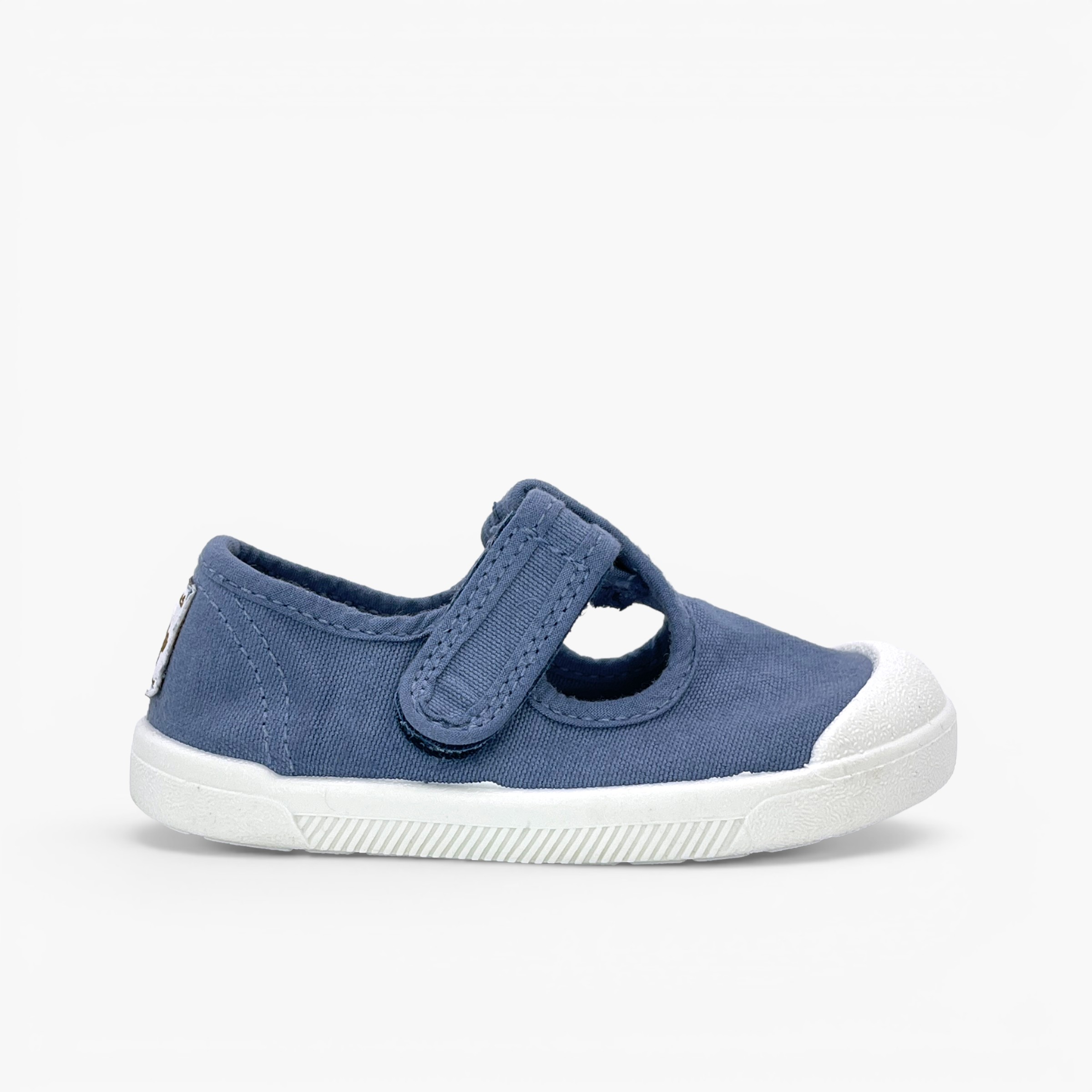 Chaussures salomés barefoot toile lavée garçon Bleu