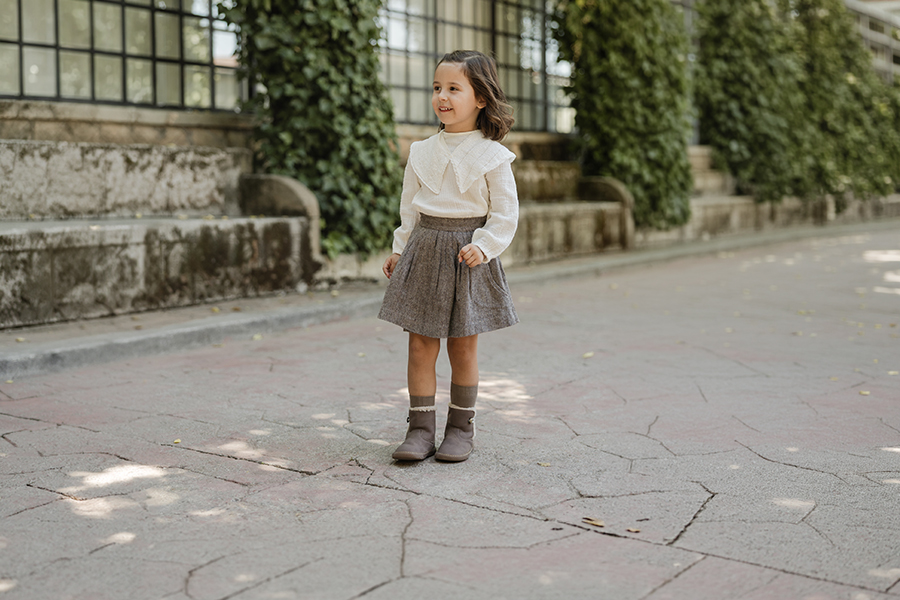 Bottes barefoot fourrées fermeture à bouton