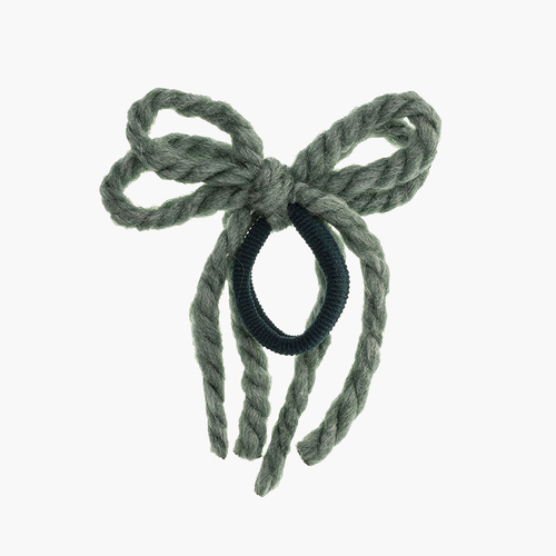 Chouchou fille en dentelle de laine Vert Mer