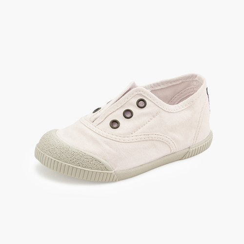 Tennis en toile sans lacets barefoot Blanc