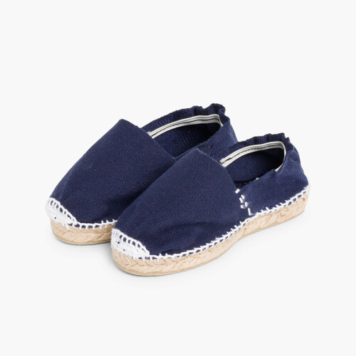 Espadrilles avec Élastique pour Enfant Bleu