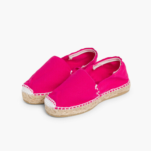 Espadrilles avec Élastique pour Enfant Fucsia