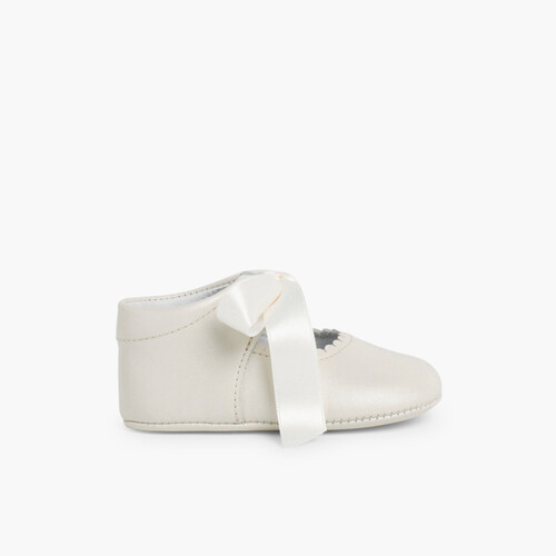 Chaussures à Ruban pour cérémonies Beige