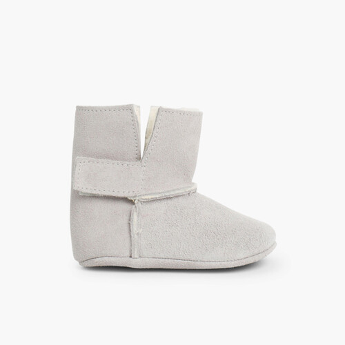 Bottes bébé style esquimau Gris