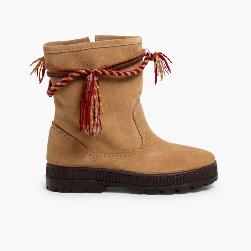 Bottes Hippies d’Hiver pour Fille Sable
