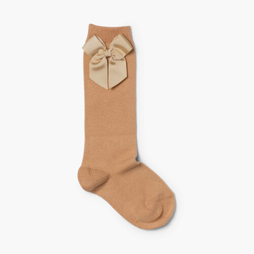 Chaussettes Hautes Condor Coton avec ruban  Chameau