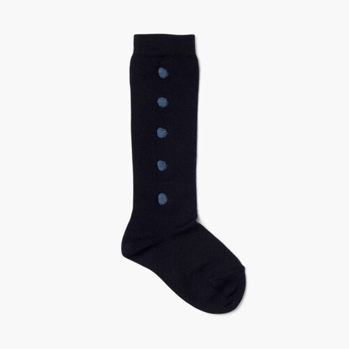 Chaussettes Hautes Condor avec reliefs Bleu Marine