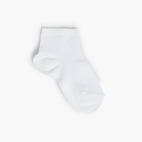 Chaussettes Courtes Couleurs Unies CONDOR Été Blanc