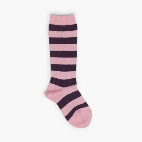 Chaussettes Hautes Condor à rayures Violet