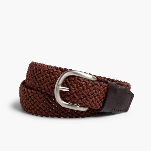 Ceinture Élastique Tressée Enfant Marron
