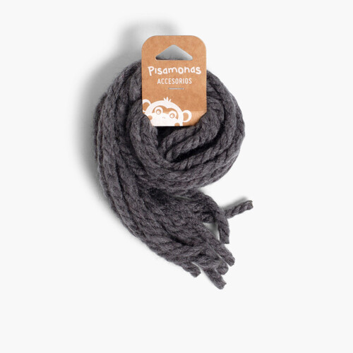 Attaches pour les cheveux des filles en laine unicolore  Gris foncé