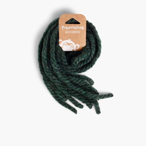 Attaches pour les cheveux des filles en laine unicolore  Vert Bouteille
