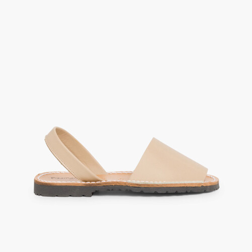 Sandales Avarcas en cuir nappa Sable