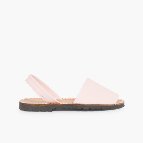Sandales Avarcas en cuir nappa Rose