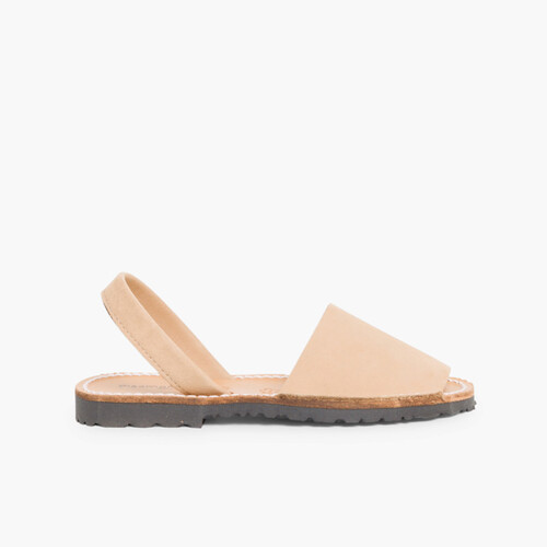 Sandales Avarcas Nubuck Beige