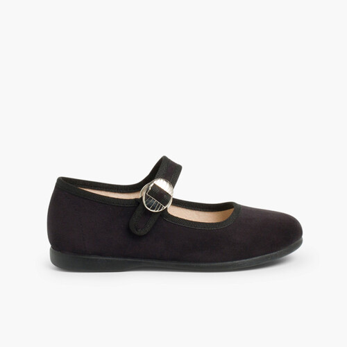 Chaussures Babies Bamara à Boucle Noir