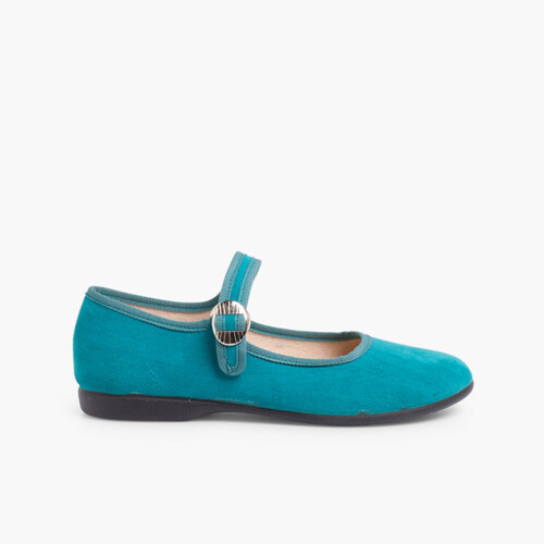 Chaussures Babies Bamara à Boucle Vert Émeraude