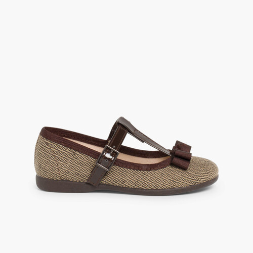 Chaussures Babies à bracelet Marron