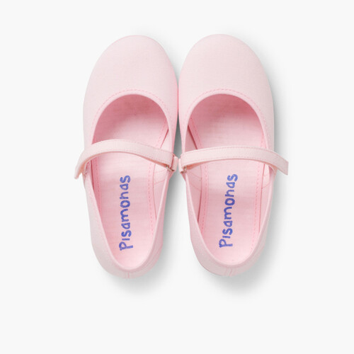 Babies à scratch Fin en toile pour Fille  Rose