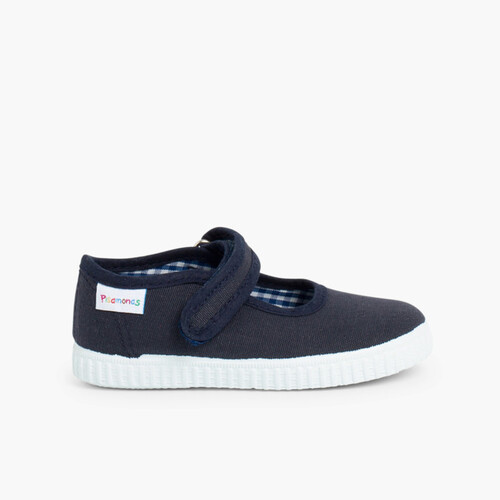 Chaussures Babies Fille à scratch style basket Bleu Marine