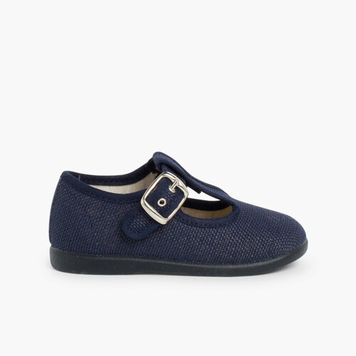 Salomés garçon en lin     Bleu Marine