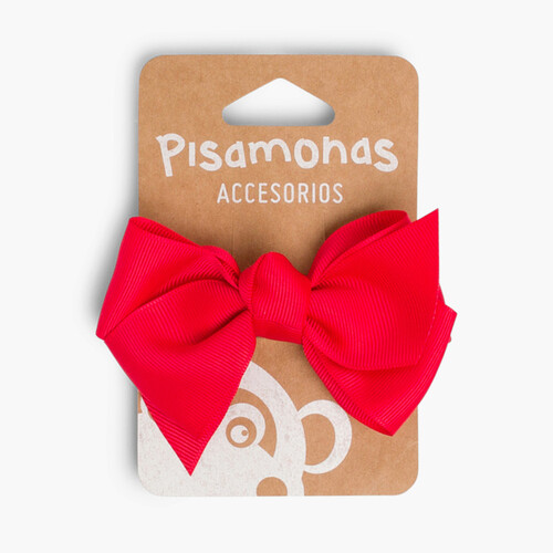 Pince Pour Cheveux Grand Ruban Rouge