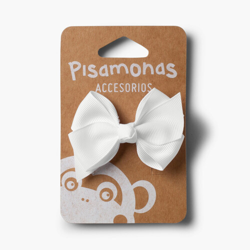 Pince Pour Cheveux Ruban Moyen Blanc
