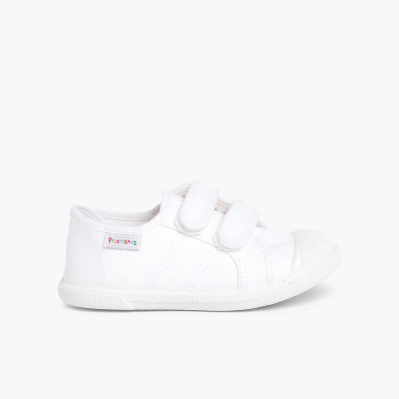 Baskets pour Enfant en Toile avec Scratchs Pisamonas