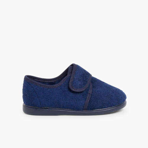 Chaussons à scratch Bleu Marine