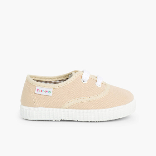 Baskets Enfant avec Lacets Sable