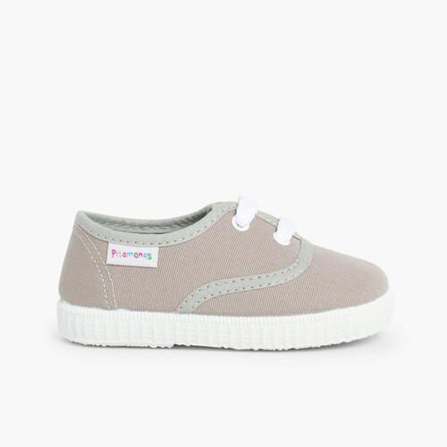 Baskets Enfant avec Lacets Gris