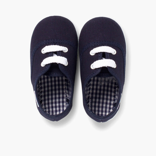 Baskets Enfant avec Lacets Bleu Marine