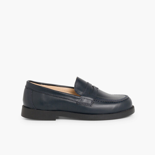 Chaussures d'école Garçon Mocassins Bleu Marine