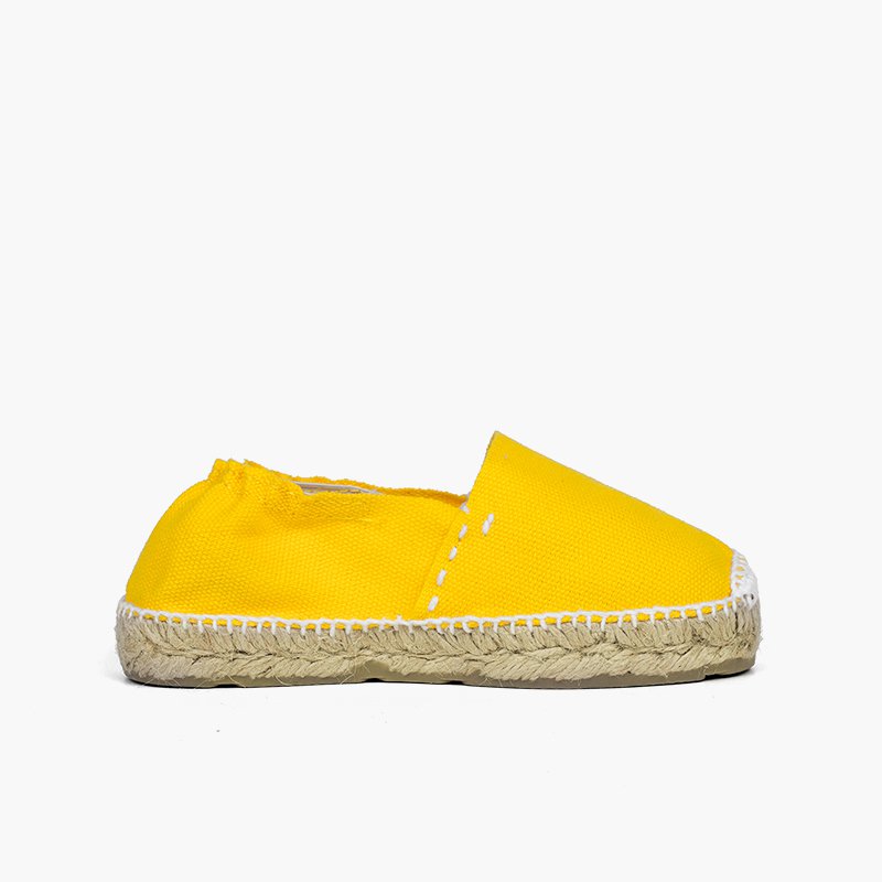 Espadrilles avec Élastique pour Enfant Jaune