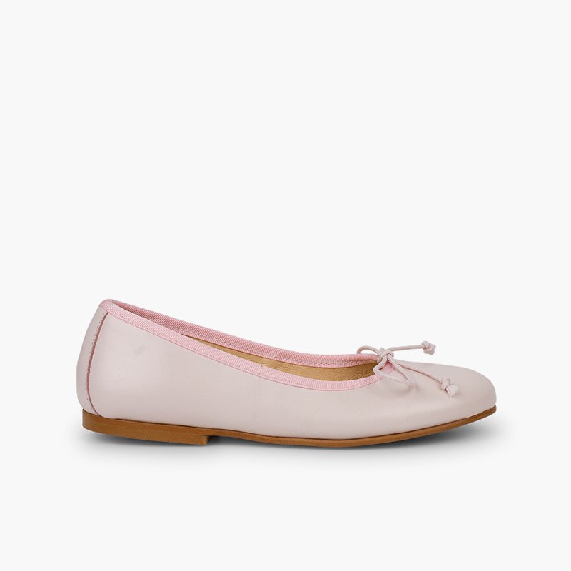 Ballerines de Cérémonie en cuir pour Fille  Rose